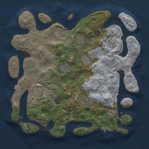 Thumbnail Rust Map: Procedural Map, Size: 3800, Seed: 30576581, 19 Monuments