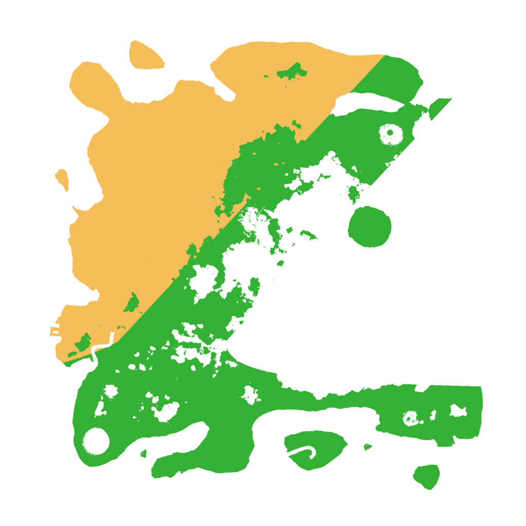 Biome Rust Map: Procedural Map, Size: 3500, Seed: 210378486