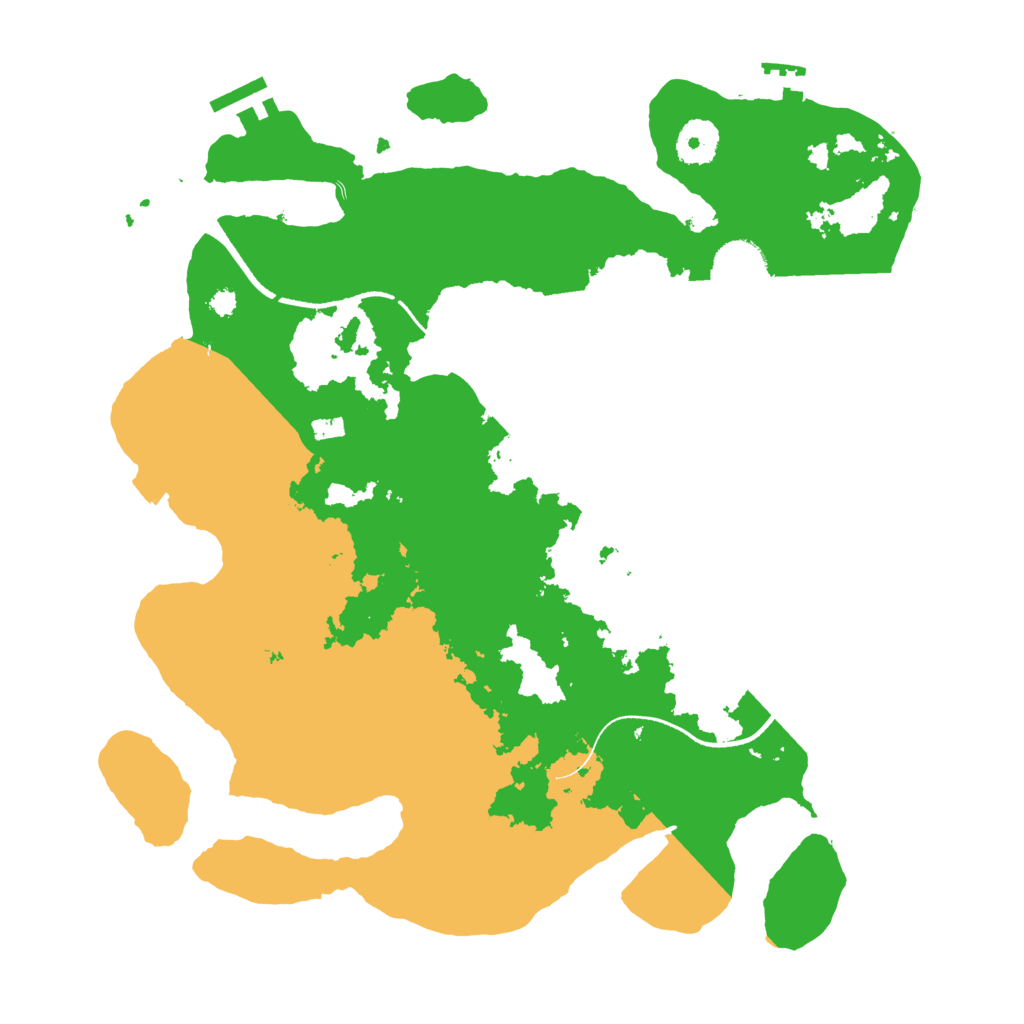 Biome Rust Map: Procedural Map, Size: 3500, Seed: 663177455