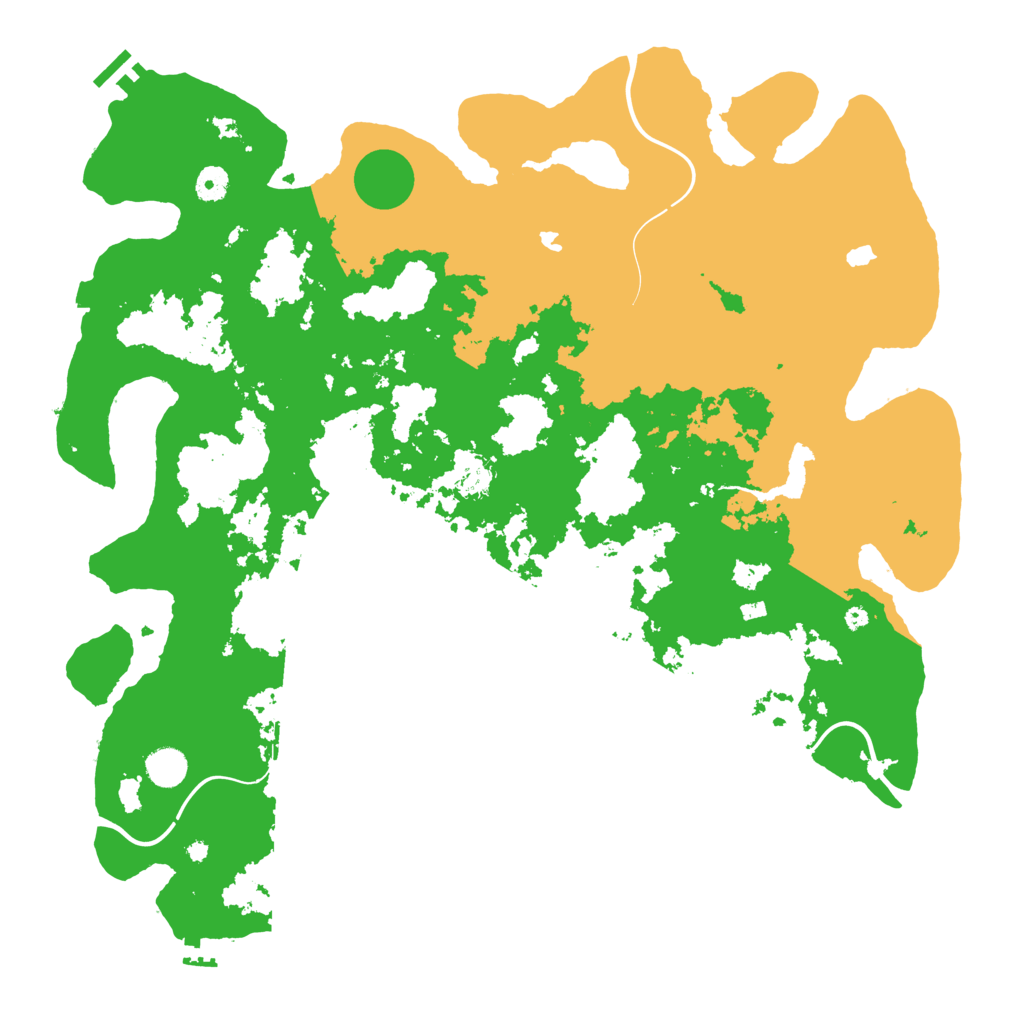 Biome Rust Map: Procedural Map, Size: 4500, Seed: 7294385