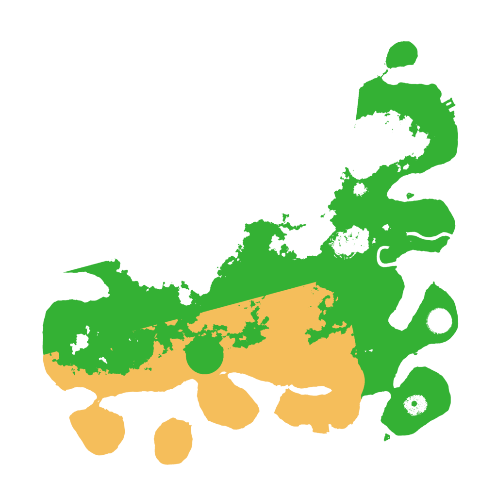 Biome Rust Map: Procedural Map, Size: 3500, Seed: 96048455