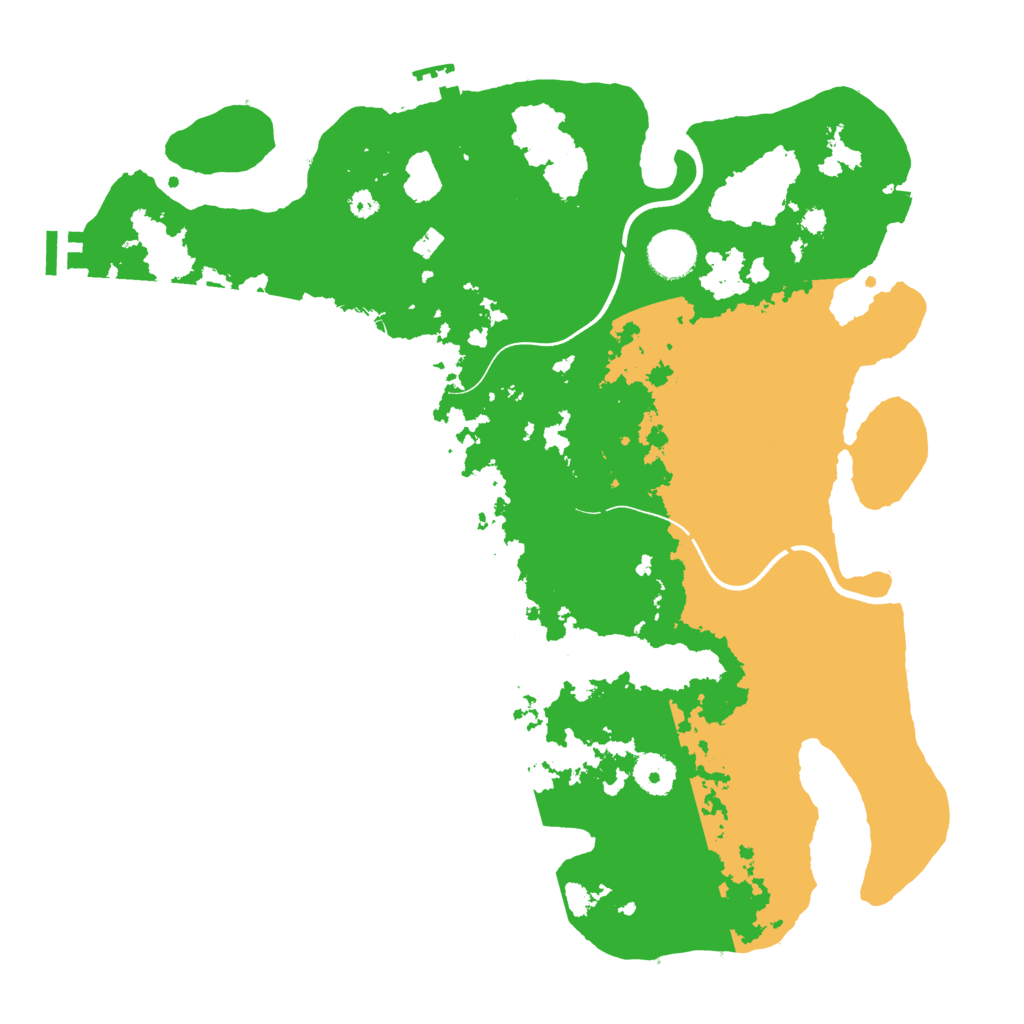 Biome Rust Map: Procedural Map, Size: 3700, Seed: 87215457
