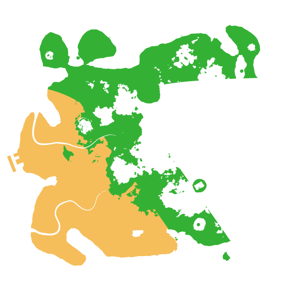 Biome Rust Map: Procedural Map, Size: 3500, Seed: 710998444