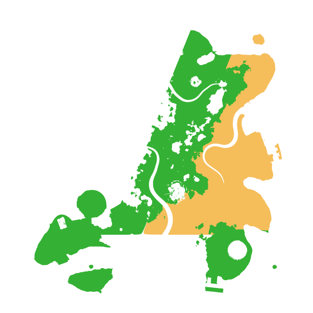 Biome Rust Map: Procedural Map, Size: 3000, Seed: 137023651