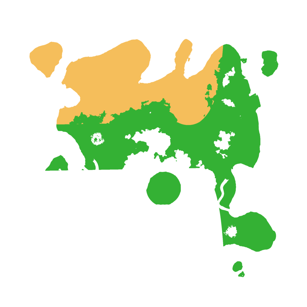 Biome Rust Map: Procedural Map, Size: 2500, Seed: 11221983