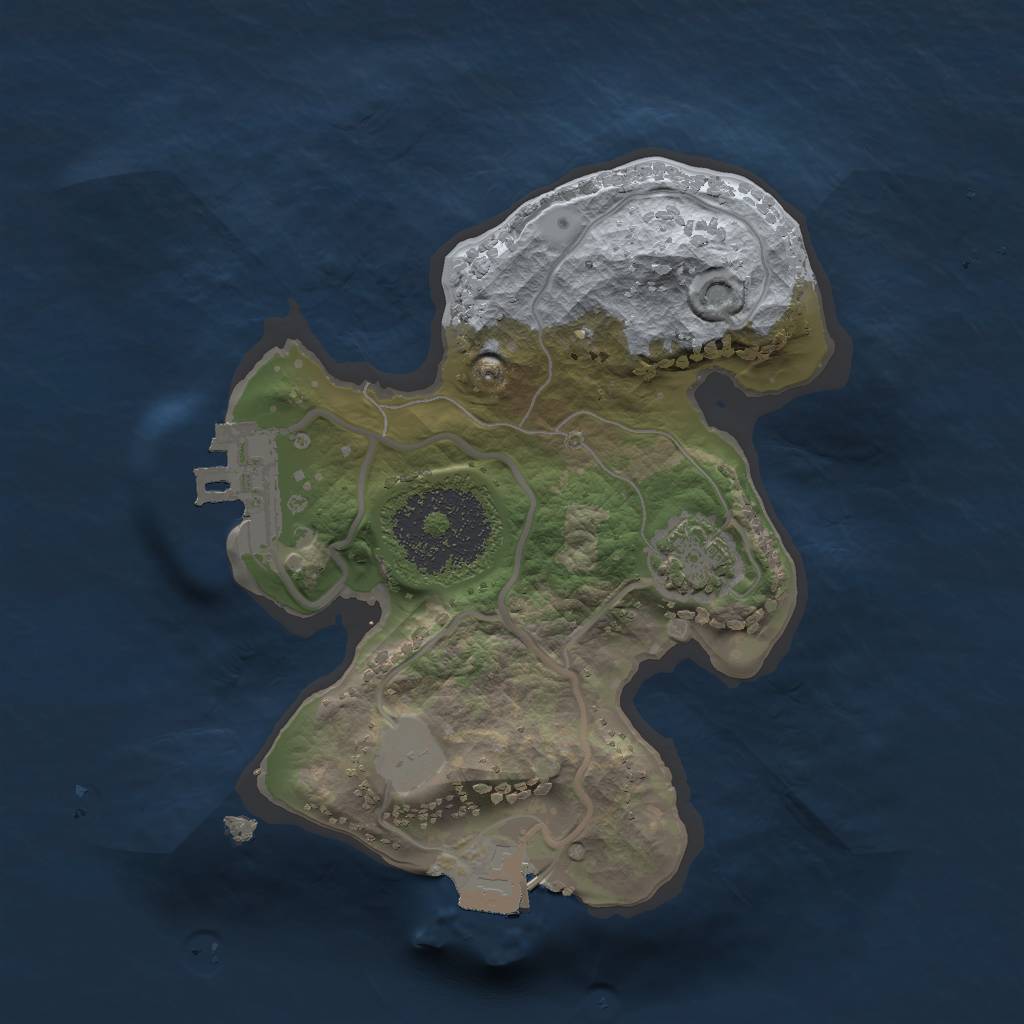 Rust Map: Procedural Map, Size: 1700, Seed: 13212346, 5 Monuments