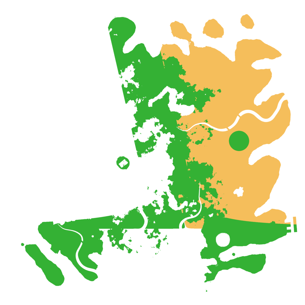 Biome Rust Map: Procedural Map, Size: 4000, Seed: 13841