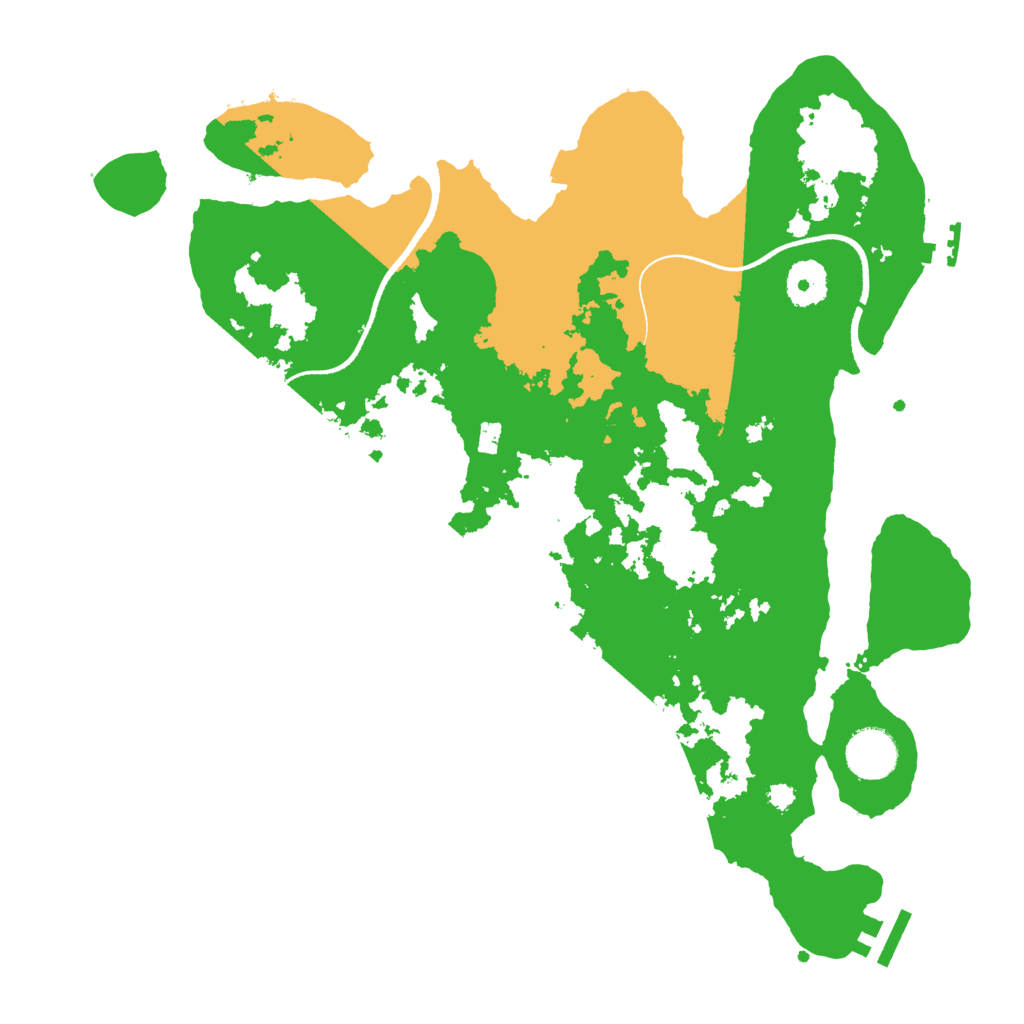 Biome Rust Map: Procedural Map, Size: 3500, Seed: 485248039