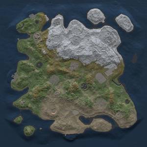 Thumbnail Rust Map: Procedural Map, Size: 3500, Seed: 1560, 17 Monuments