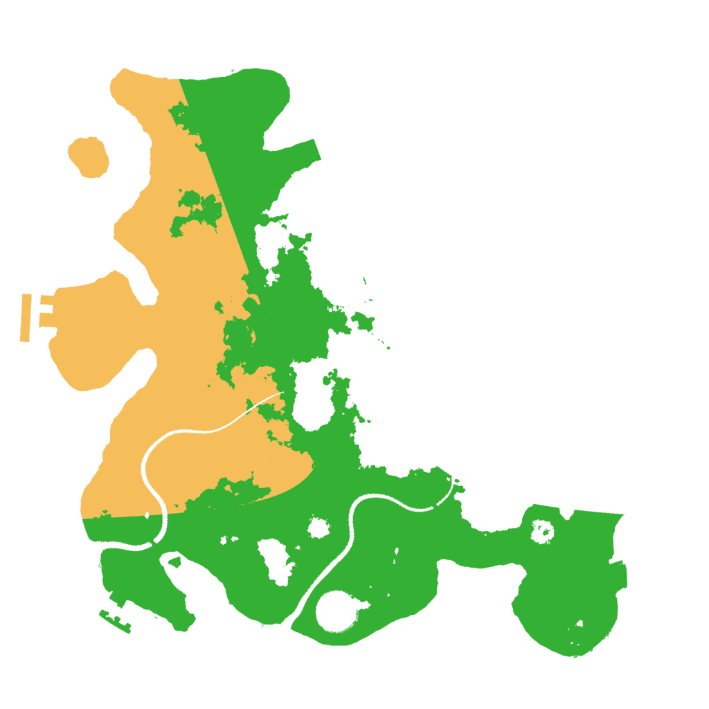 Biome Rust Map: Procedural Map, Size: 3000, Seed: 11784