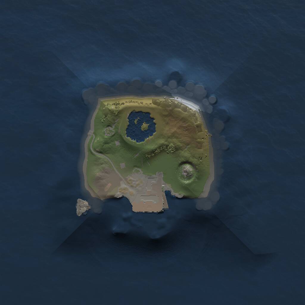 Rust Map: Procedural Map, Size: 1000, Seed: 1847531803, 1 Monuments