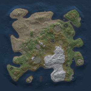 Thumbnail Rust Map: Procedural Map, Size: 3333, Seed: 573631375, 14 Monuments