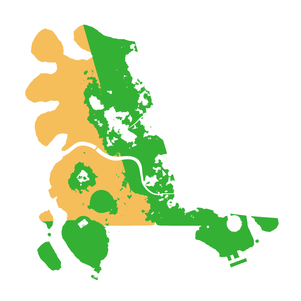 Biome Rust Map: Procedural Map, Size: 3500, Seed: 16126392