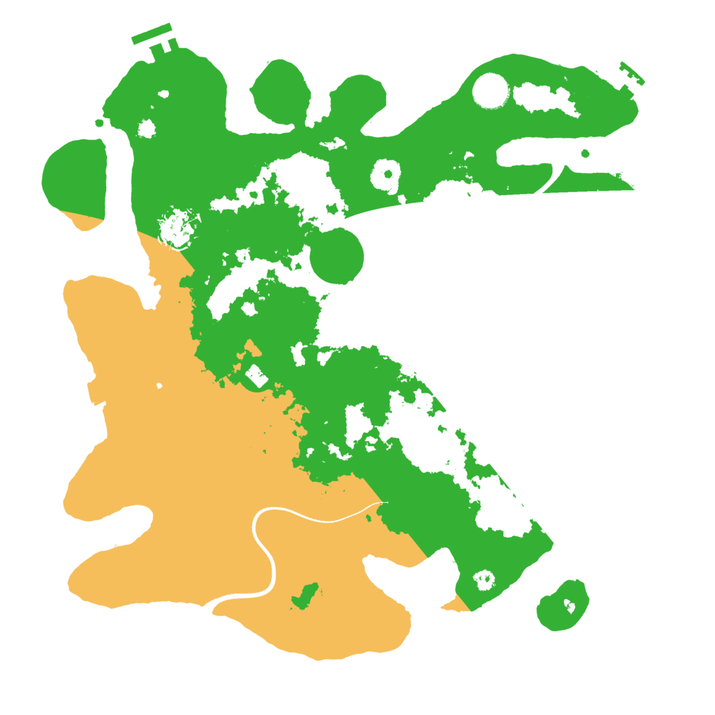 Biome Rust Map: Procedural Map, Size: 3500, Seed: 5531
