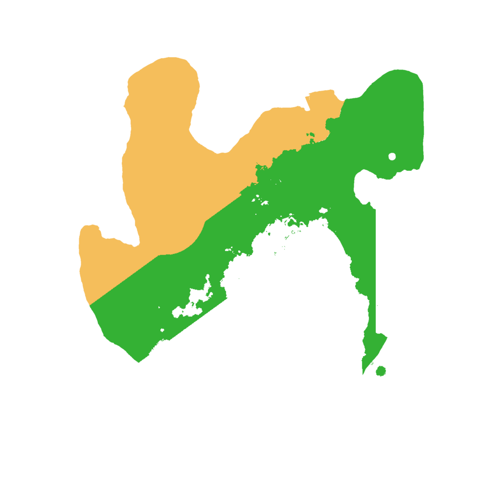 Biome Rust Map: Procedural Map, Size: 2000, Seed: 6731