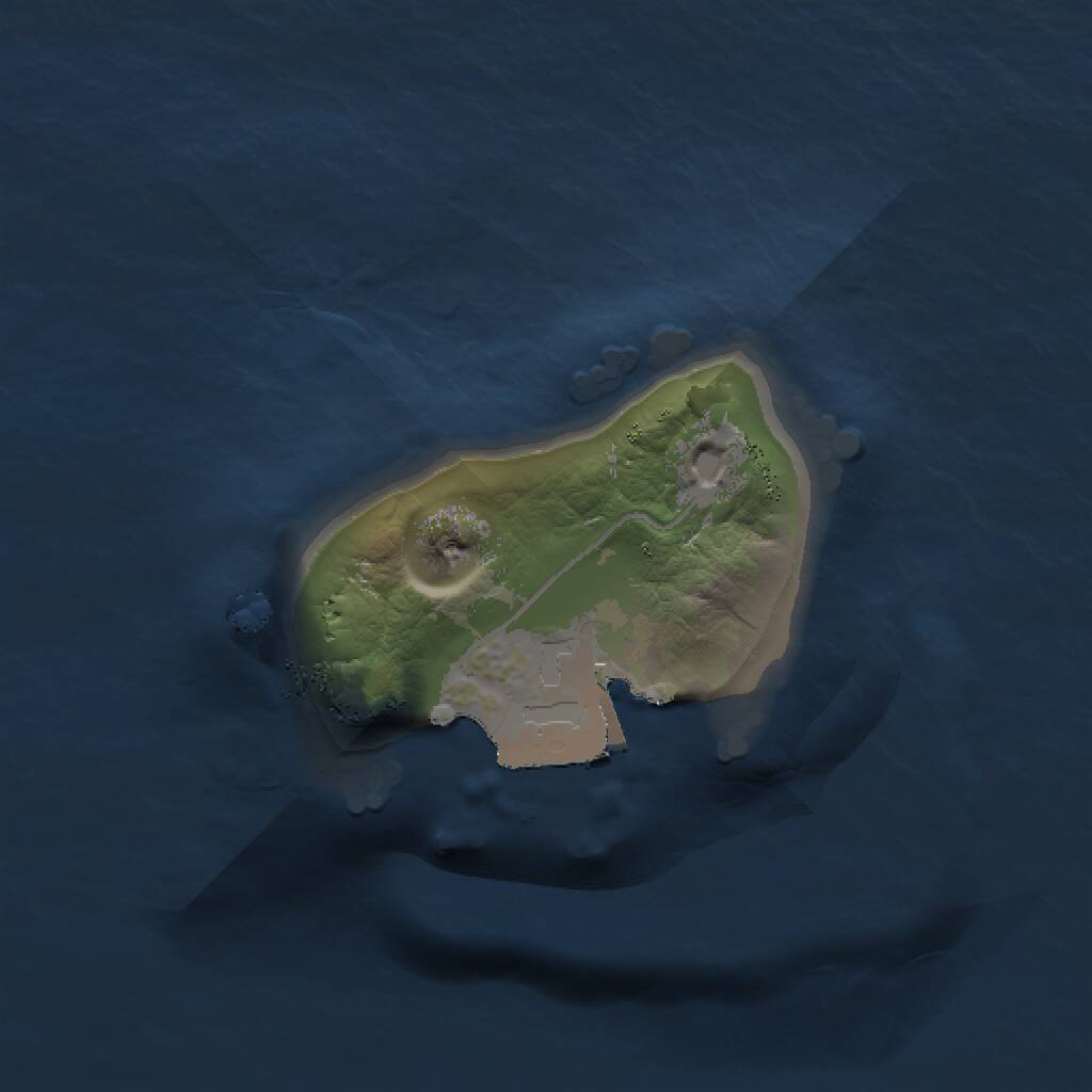 Rust Map: Procedural Map, Size: 1000, Seed: 522558648, 1 Monuments