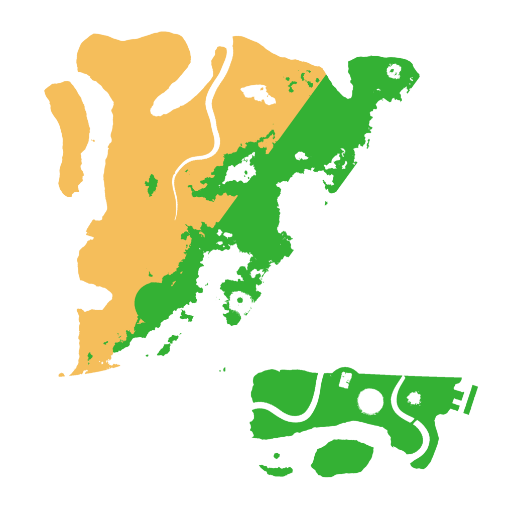 Biome Rust Map: Procedural Map, Size: 3500, Seed: 2090352337