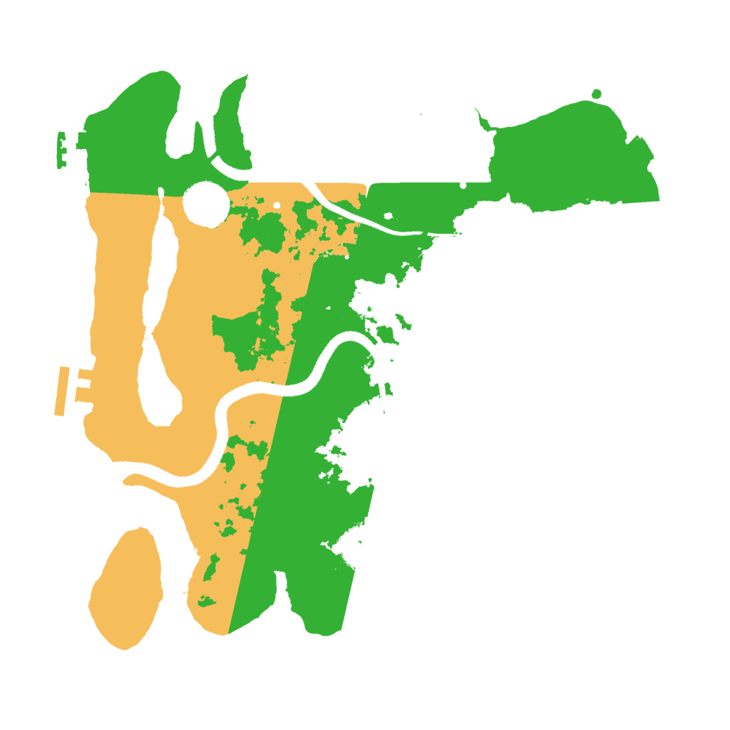 Biome Rust Map: Procedural Map, Size: 3000, Seed: 570631736