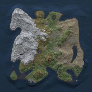 Thumbnail Rust Map: Procedural Map, Size: 3000, Seed: 9813, 12 Monuments