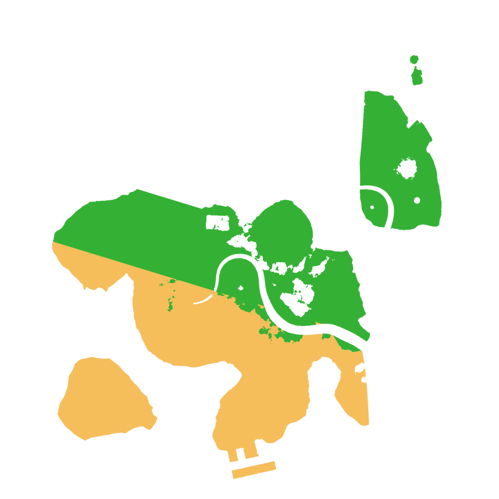 Biome Rust Map: Procedural Map, Size: 2300, Seed: 2300