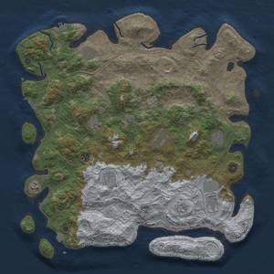 Thumbnail Rust Map: Procedural Map, Size: 4500, Seed: 1527923396, 19 Monuments