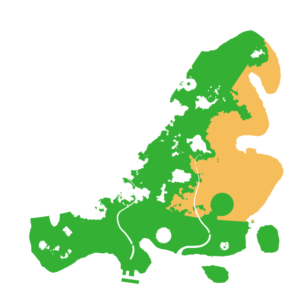Biome Rust Map: Procedural Map, Size: 3500, Seed: 231311103