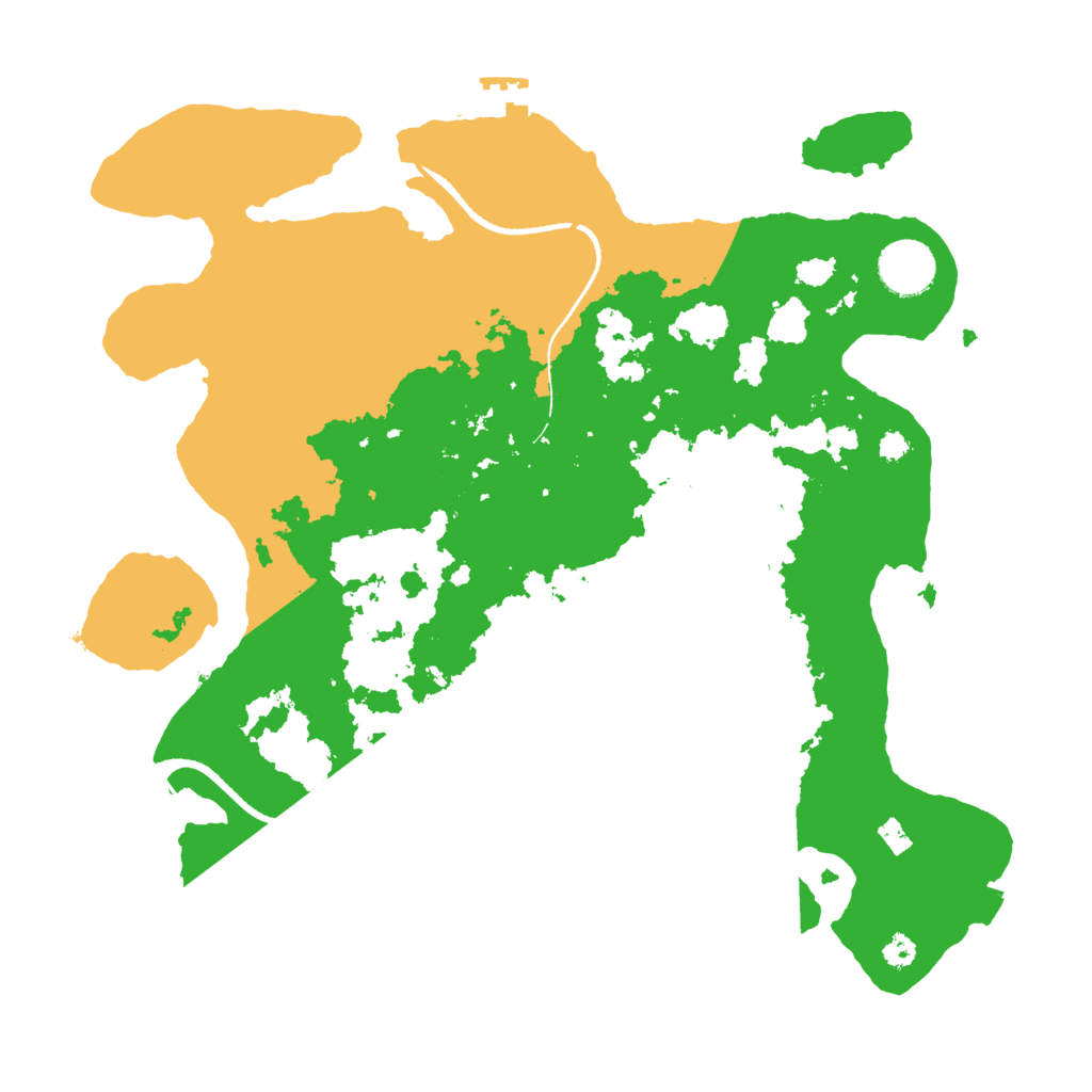 Biome Rust Map: Procedural Map, Size: 3400, Seed: 41481091
