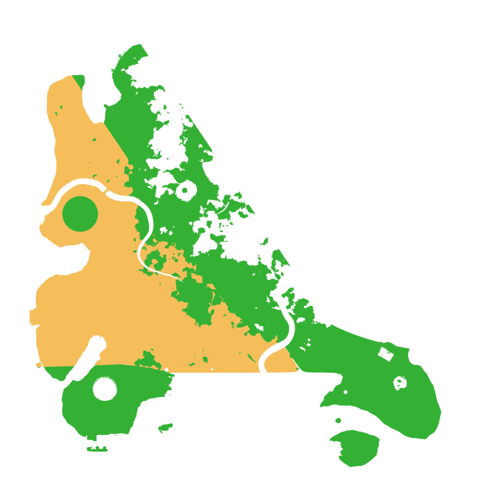 Biome Rust Map: Procedural Map, Size: 3700, Seed: 3157563