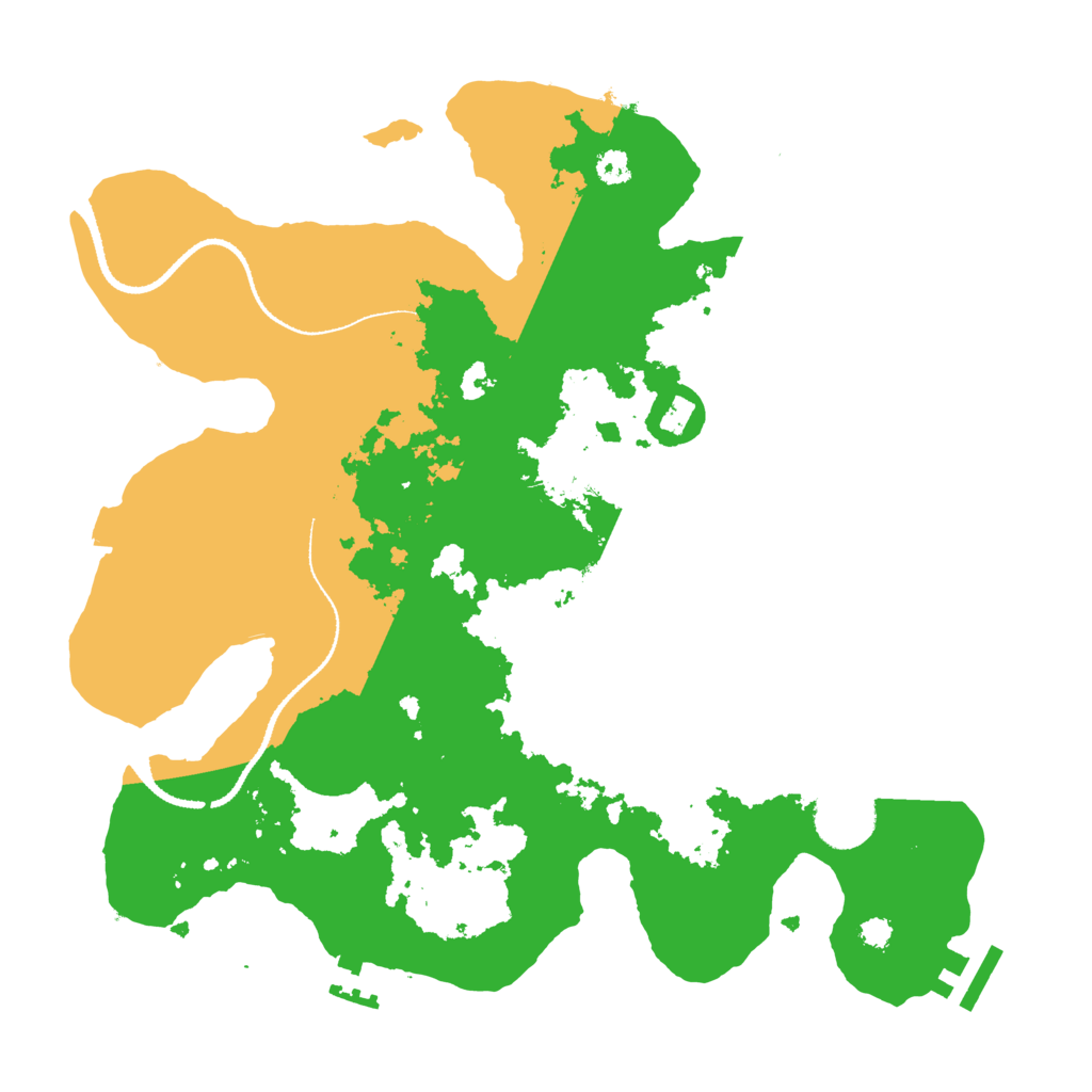 Biome Rust Map: Procedural Map, Size: 3200, Seed: 99502