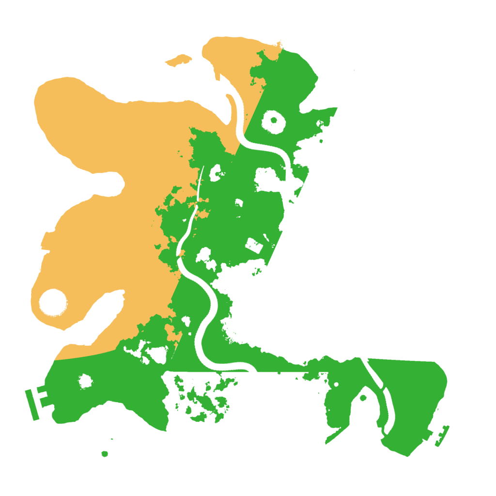 Biome Rust Map: Procedural Map, Size: 3200, Seed: 99502