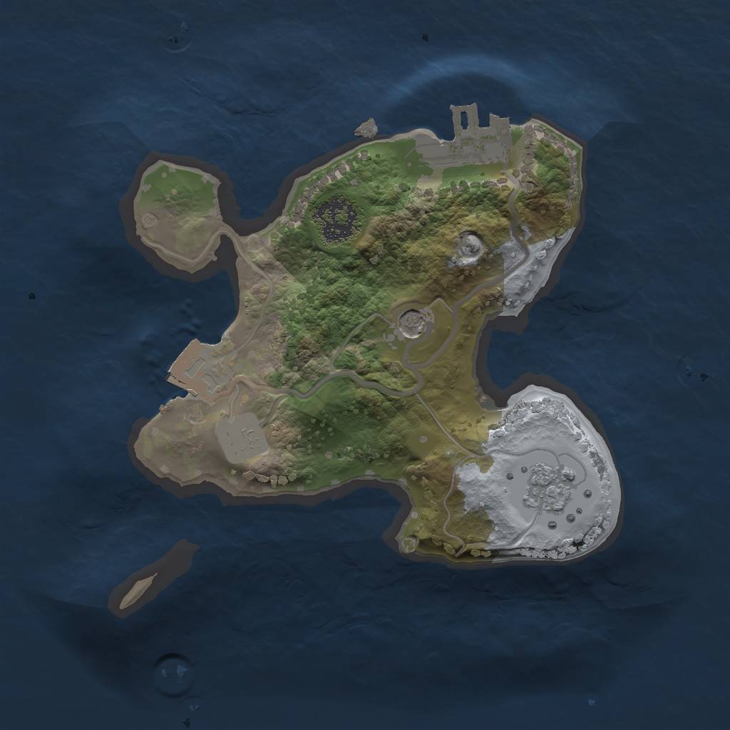 Rust Map: Procedural Map, Size: 1679, Seed: 250952456, 6 Monuments