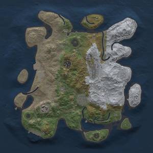 Thumbnail Rust Map: Procedural Map, Size: 3000, Seed: 84927, 11 Monuments
