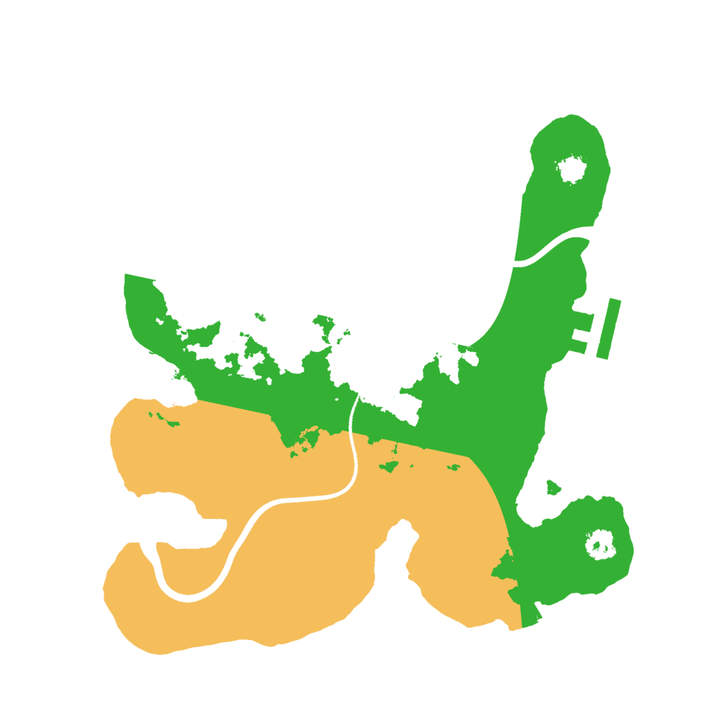 Biome Rust Map: Procedural Map, Size: 2400, Seed: 35339