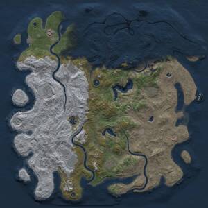 Thumbnail Rust Map: Procedural Map, Size: 4800, Seed: 1285498689, 16 Monuments