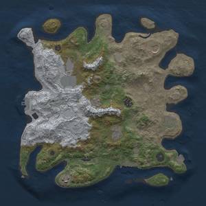 Thumbnail Rust Map: Procedural Map, Size: 3500, Seed: 765652997, 15 Monuments