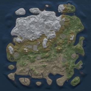 Thumbnail Rust Map: Procedural Map, Size: 4250, Seed: 642027171, 19 Monuments