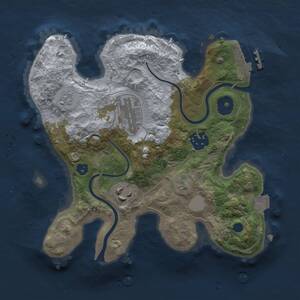 Thumbnail Rust Map: Procedural Map, Size: 2500, Seed: 930255925, 6 Monuments