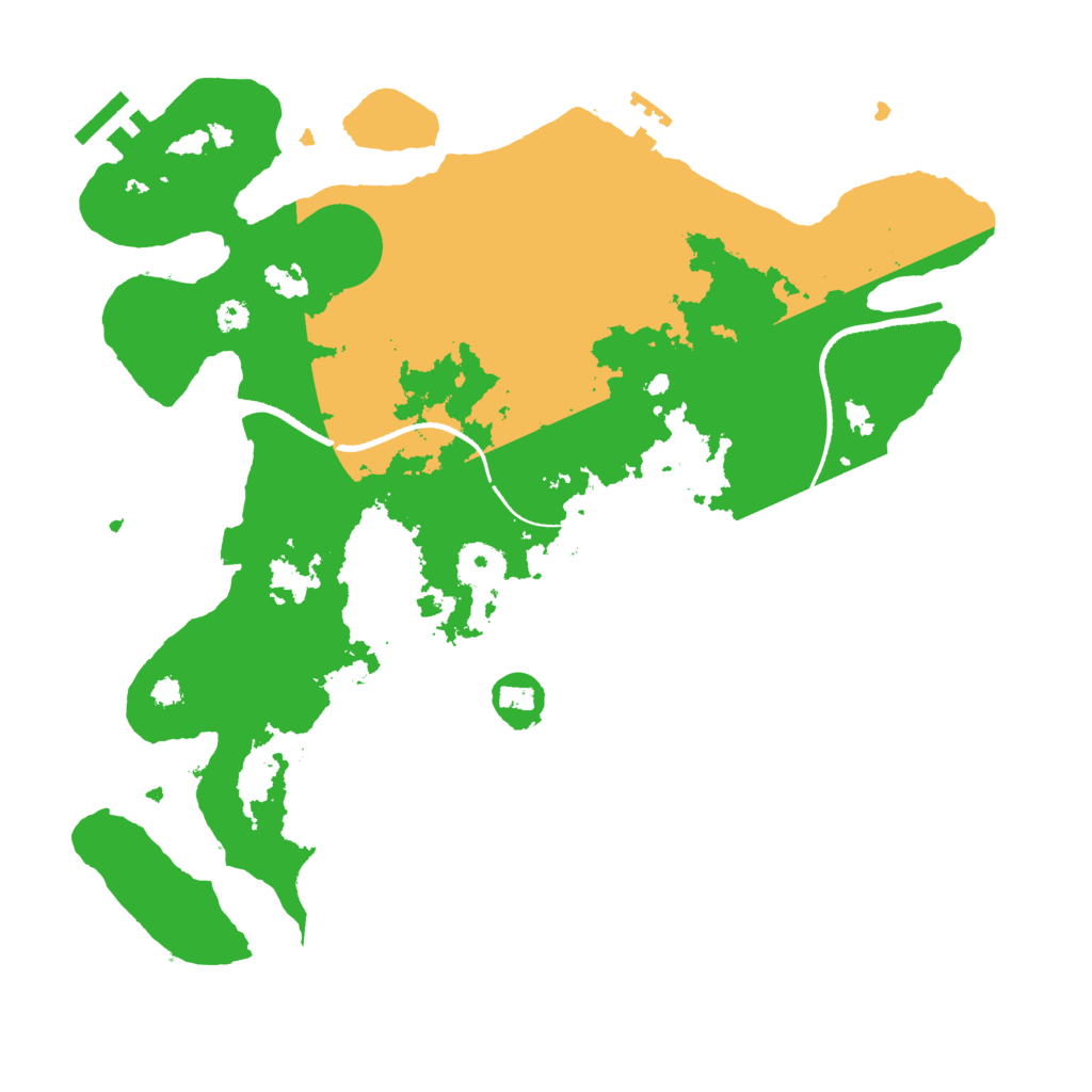 Biome Rust Map: Procedural Map, Size: 3400, Seed: 38261779