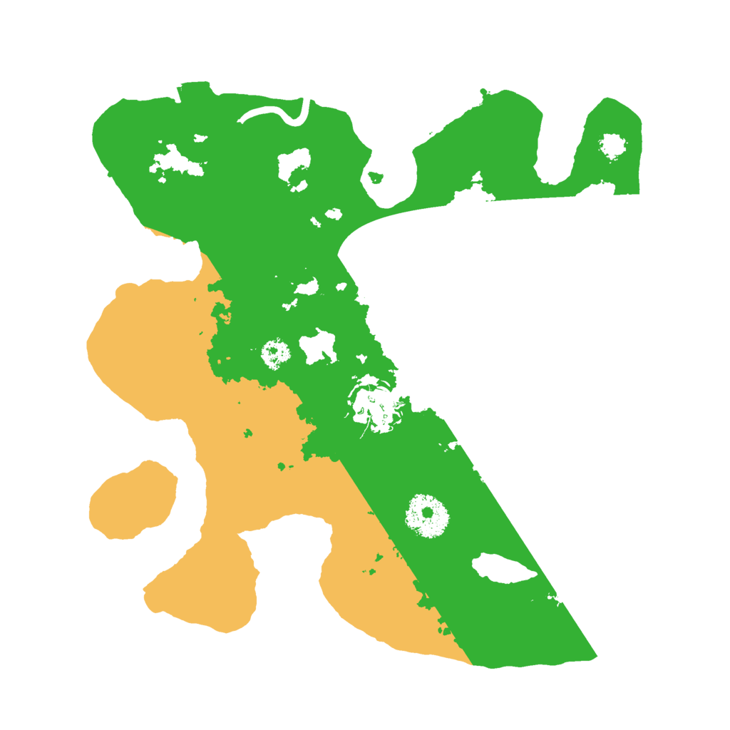 Biome Rust Map: Procedural Map, Size: 2600, Seed: 542113214