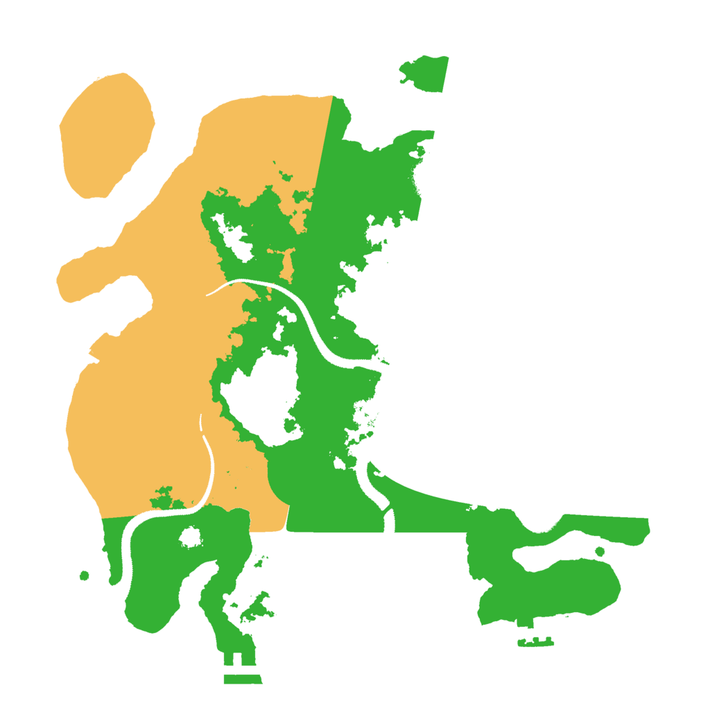 Biome Rust Map: Procedural Map, Size: 3000, Seed: 7487