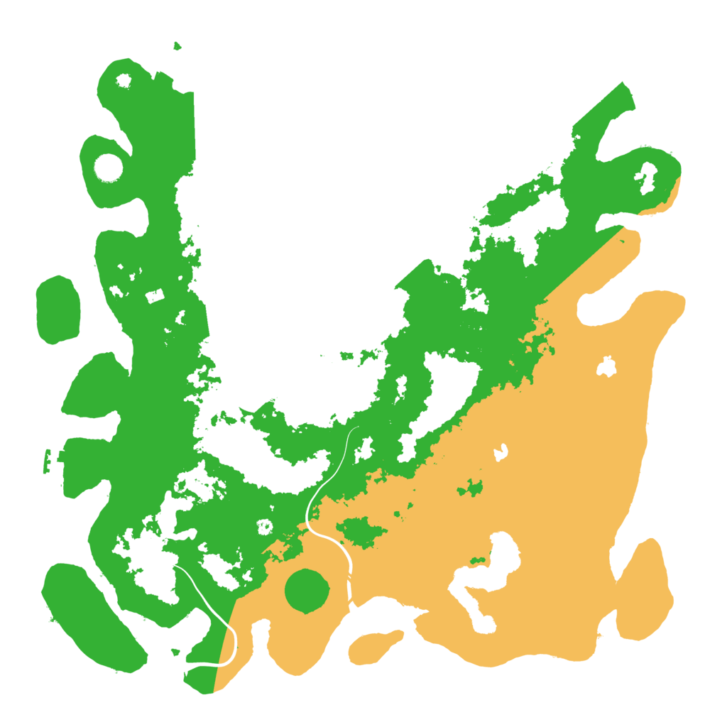 Biome Rust Map: Procedural Map, Size: 4500, Seed: 2023110201