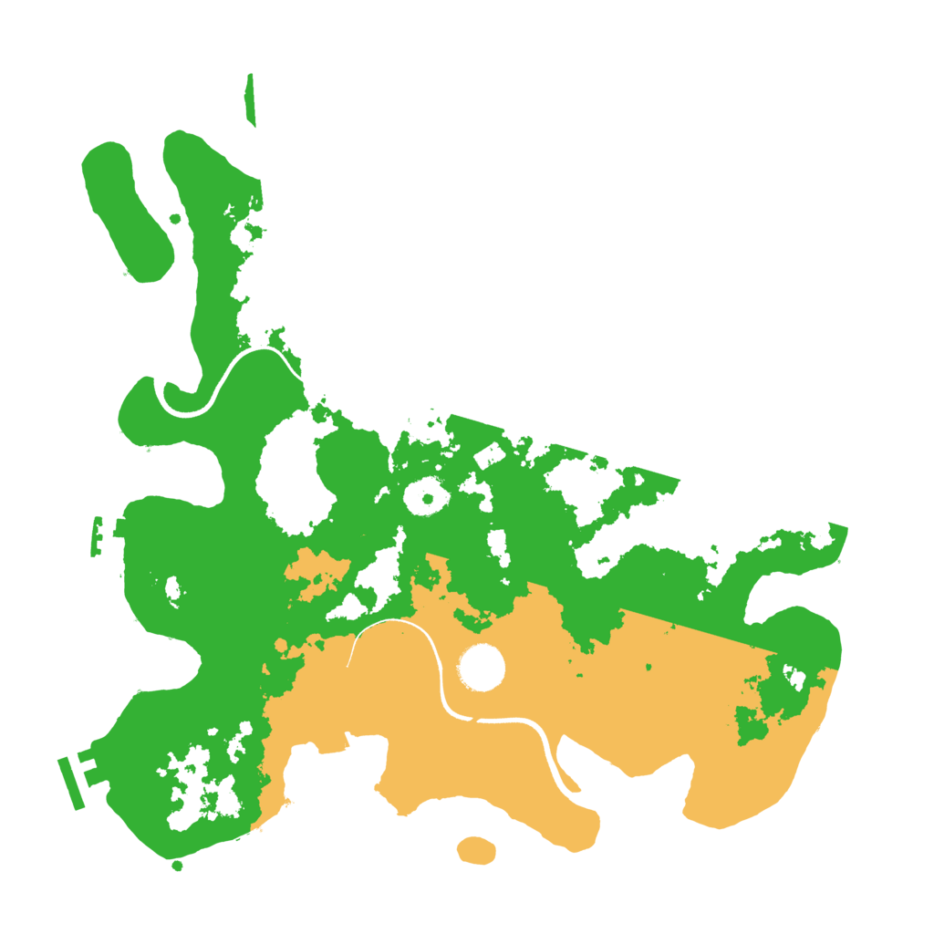 Biome Rust Map: Procedural Map, Size: 3500, Seed: 90521569