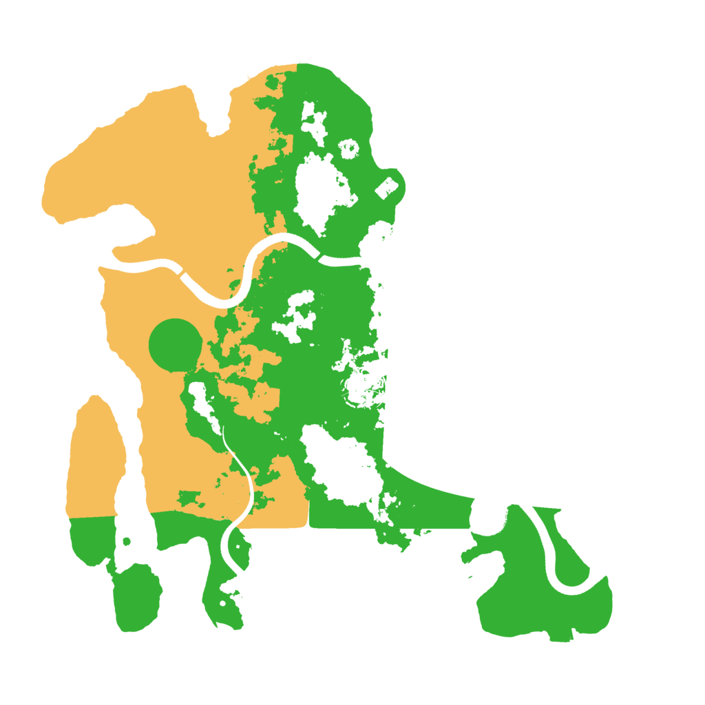 Biome Rust Map: Procedural Map, Size: 3500, Seed: 463565742