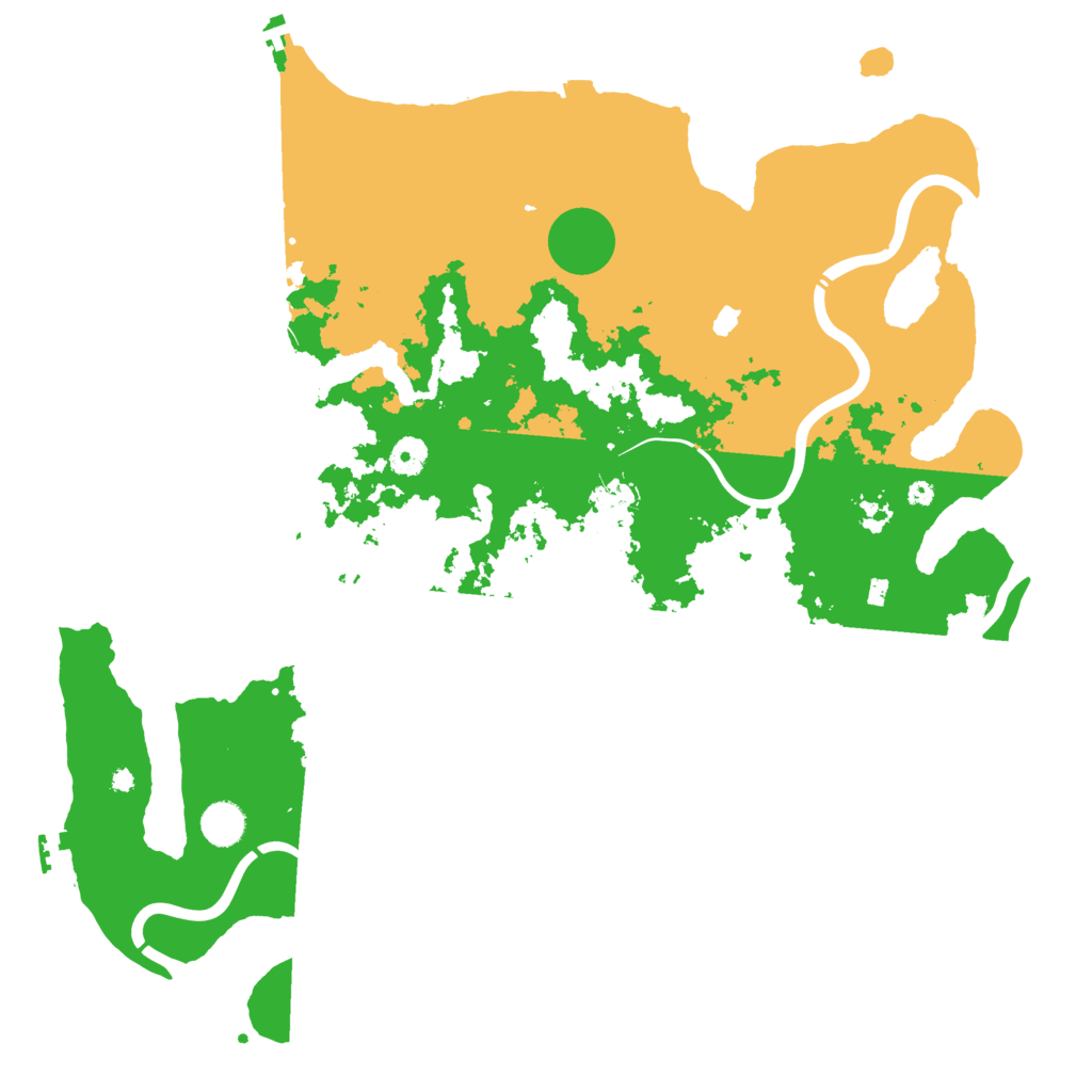 Biome Rust Map: Procedural Map, Size: 4300, Seed: 50700434