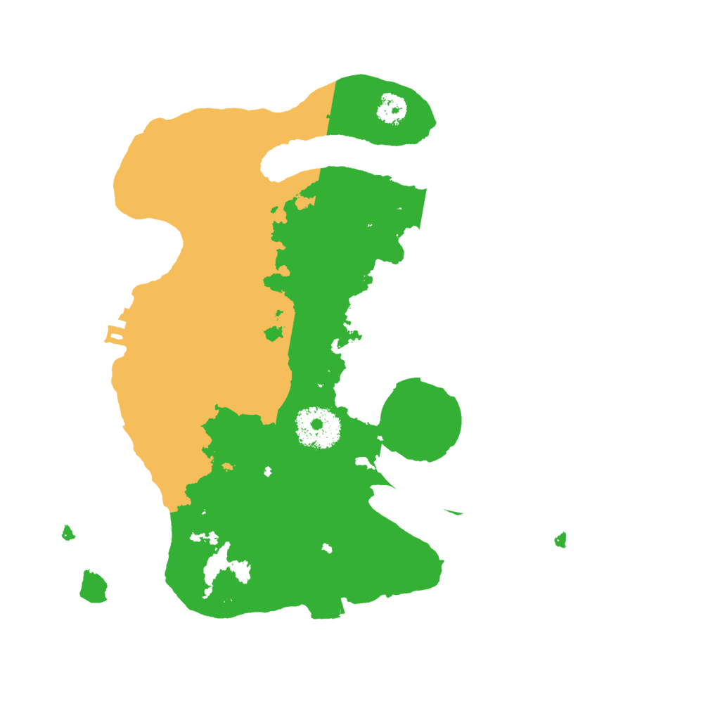 Biome Rust Map: Procedural Map, Size: 2500, Seed: 986424