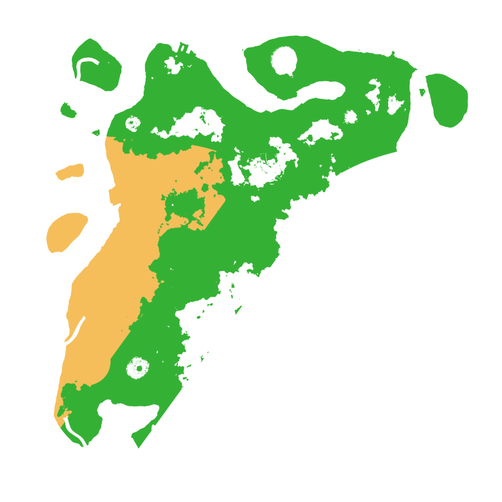 Biome Rust Map: Procedural Map, Size: 3500, Seed: 191504783