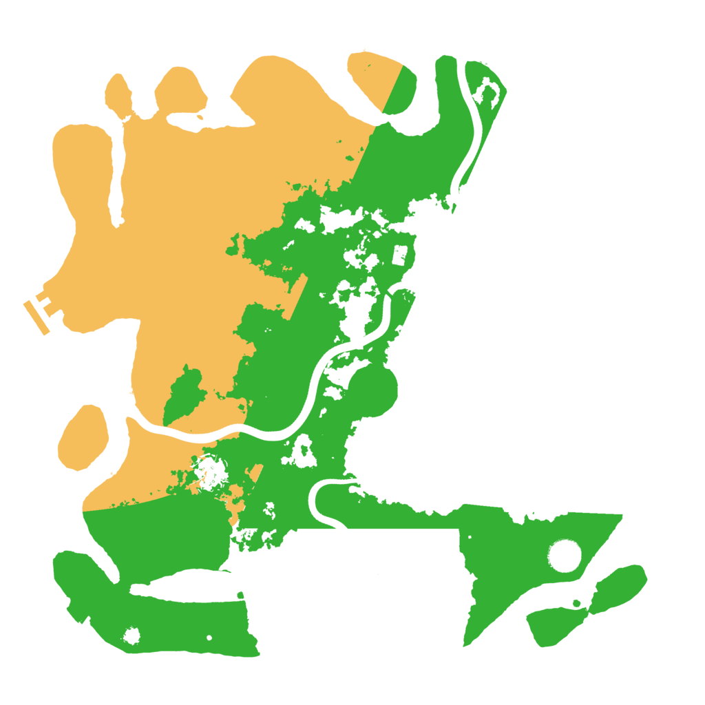 Biome Rust Map: Procedural Map, Size: 3750, Seed: 609493