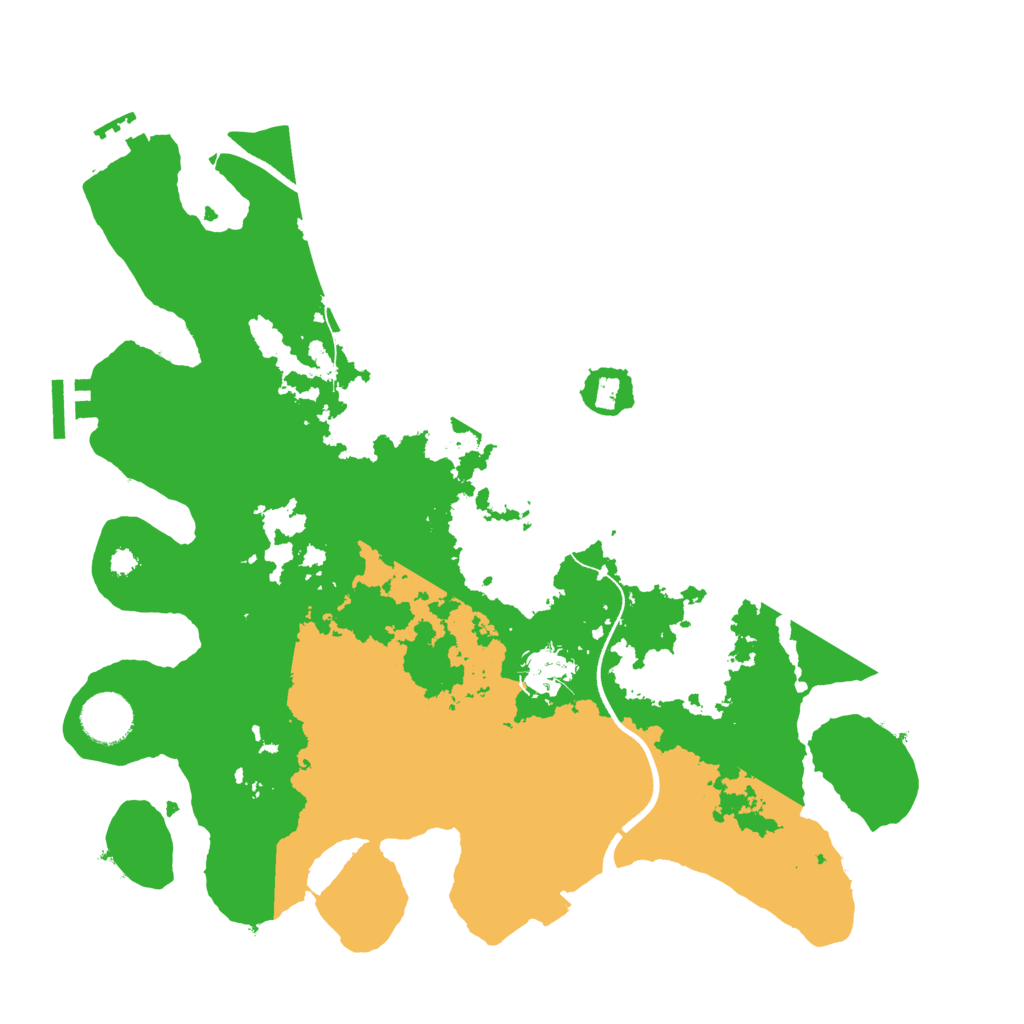 Biome Rust Map: Procedural Map, Size: 3500, Seed: 1183191114