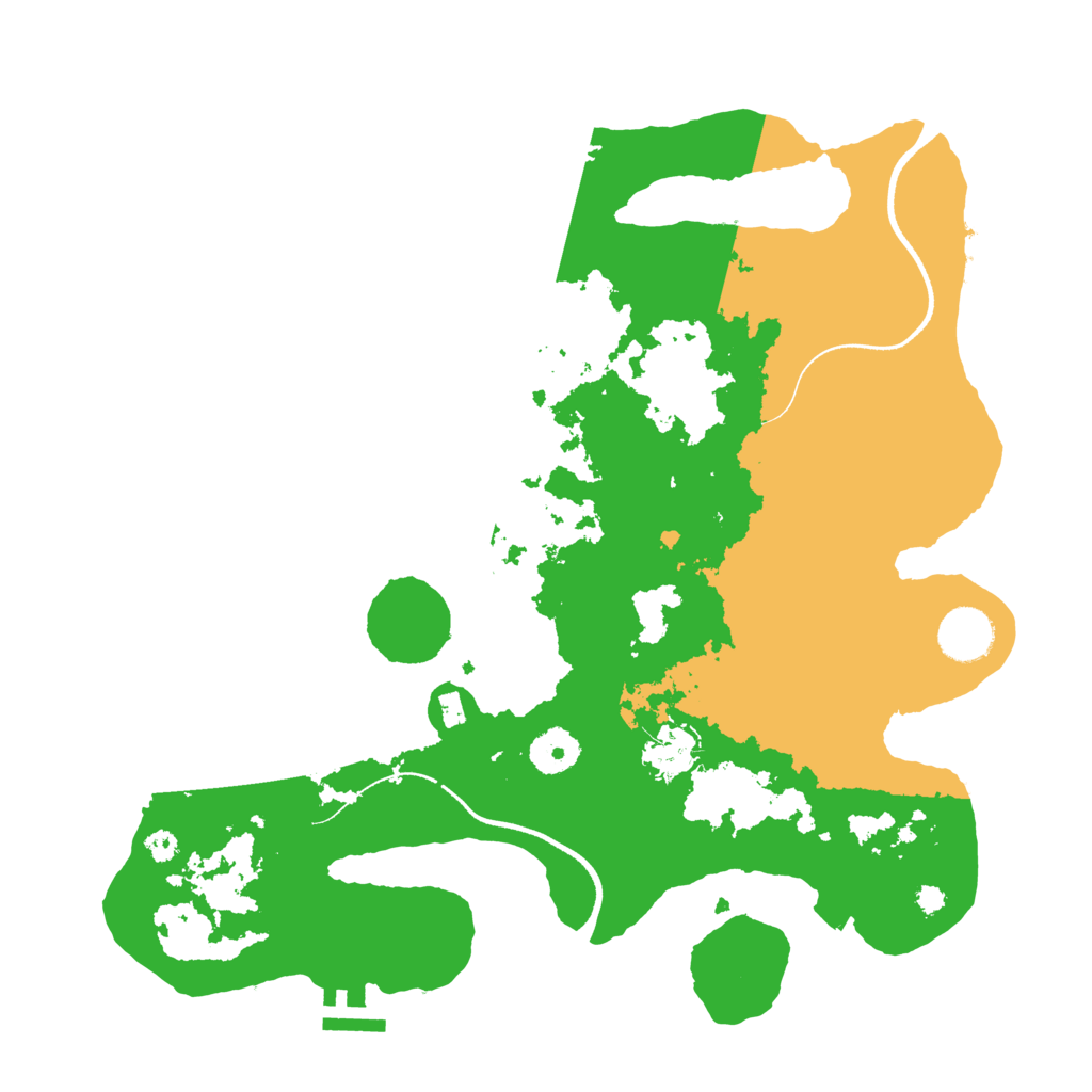 Biome Rust Map: Procedural Map, Size: 3500, Seed: 1342926695