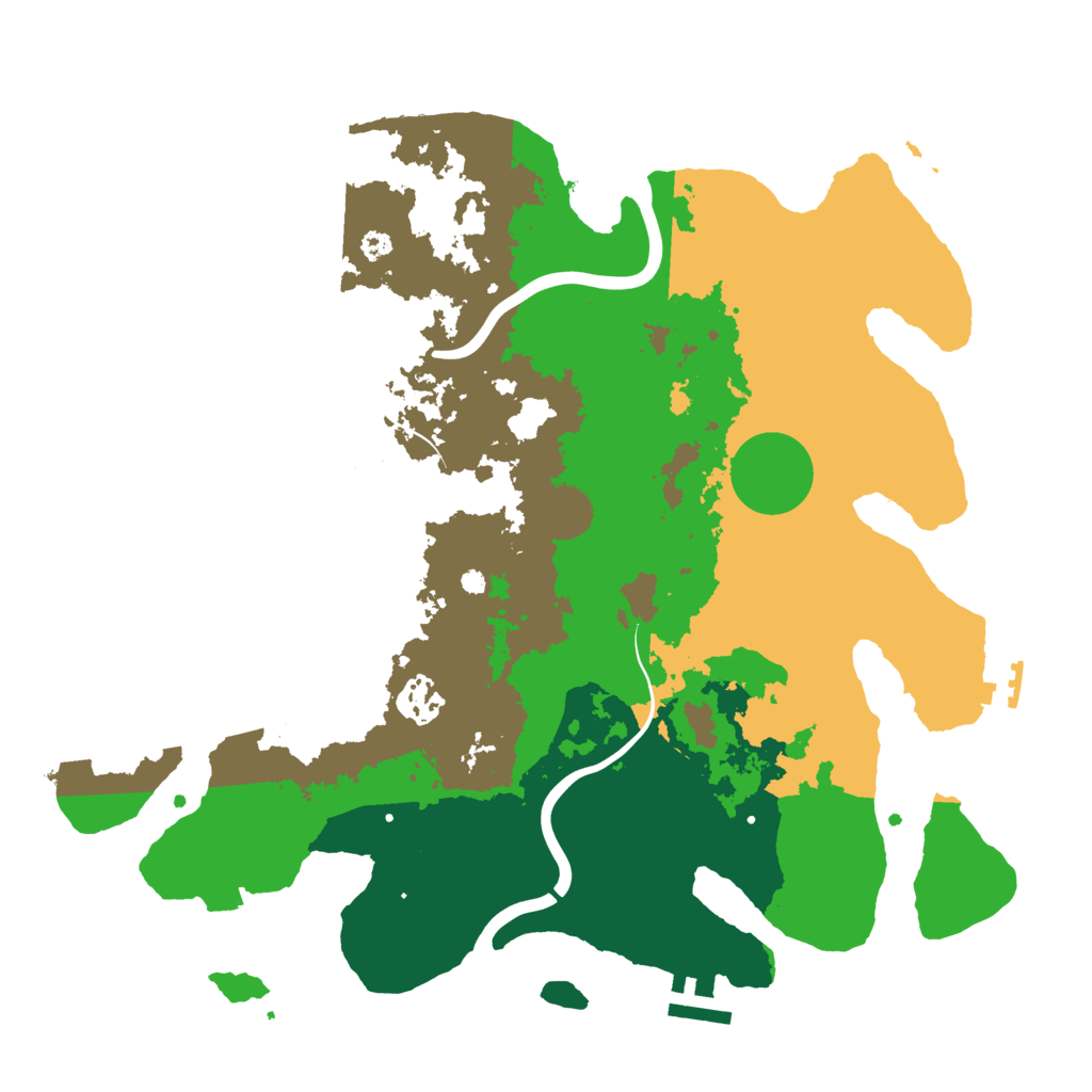 Biome Rust Map: Procedural Map, Size: 3500, Seed: 36635538